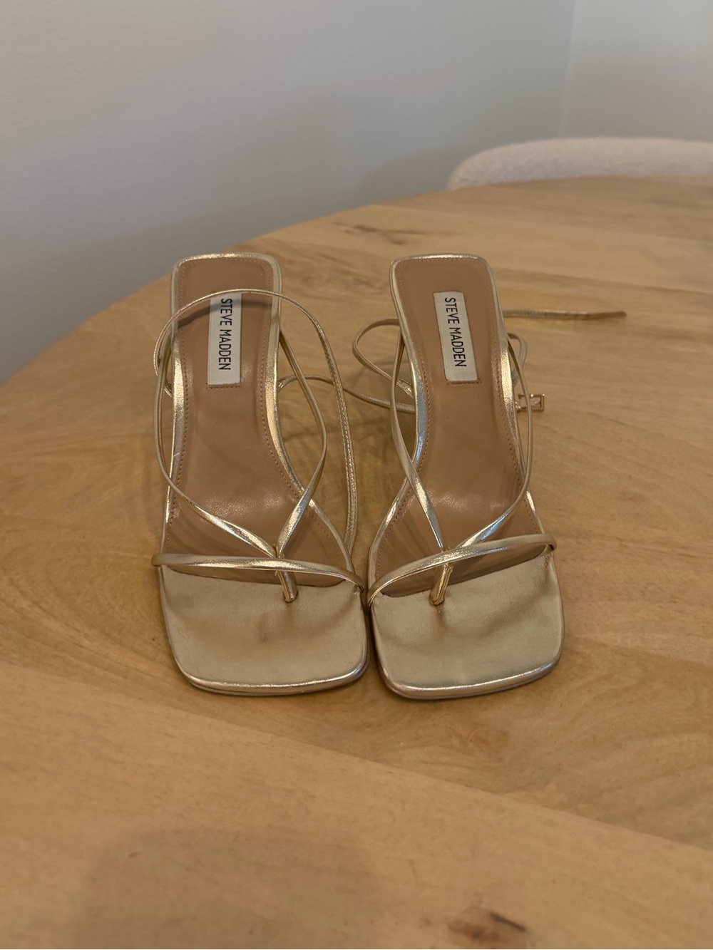 Steve Madden Annie Heel in Champagne